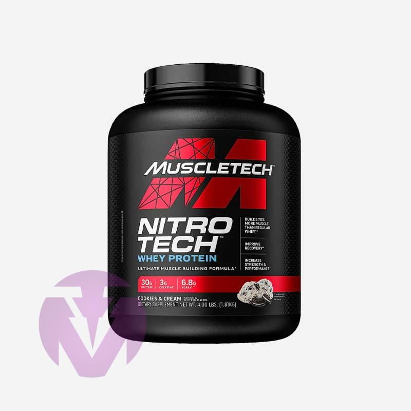 پروتئین وی نیتروتک 100% ماسل تک | Whey Protein Nitrotech Muscletech پروتئین وی نیتروتک 100% ماسل تک | Whey Protein Nitrotech Muscletech