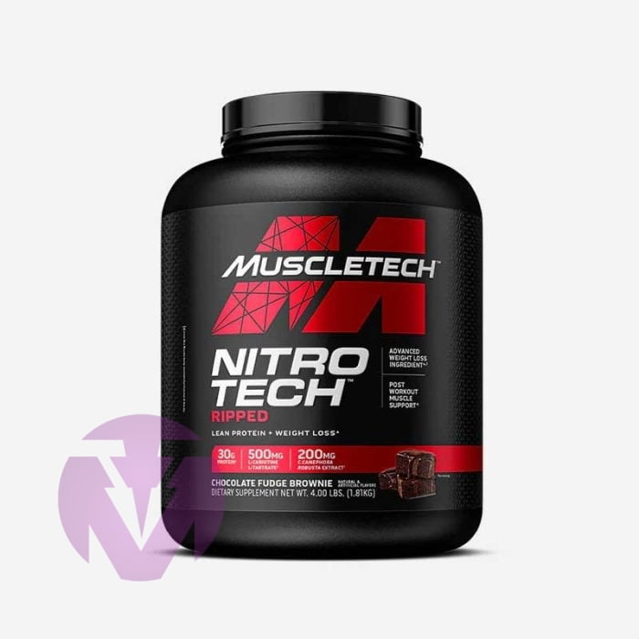 پروتئین وی نیتروتک رپید ماسل تک | Whey Ripped nitrotech Muscletech